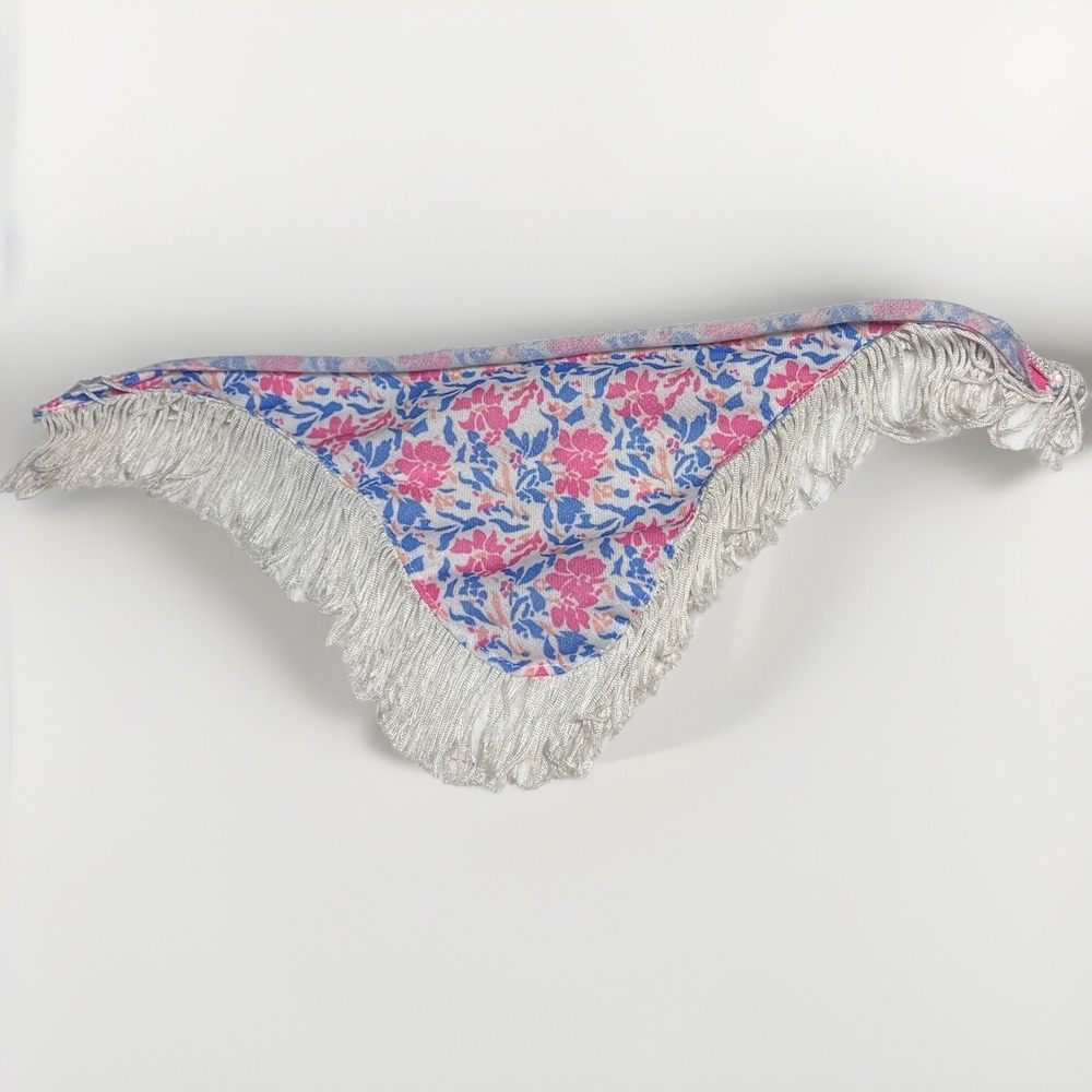 1986 Jem Flip Side Fashions Rock Country 4233 Shawl Floral Fringe Hasbro 80s